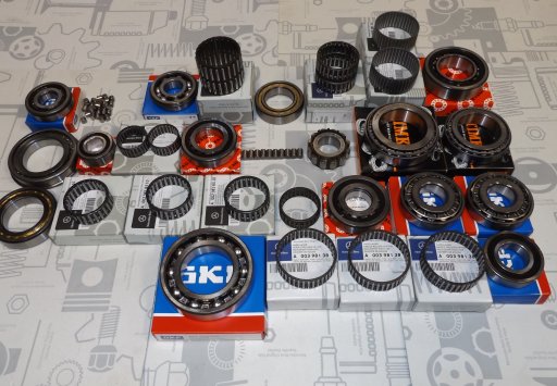 Lager set 406/421 G - voorschakelbak met enkel koppeling